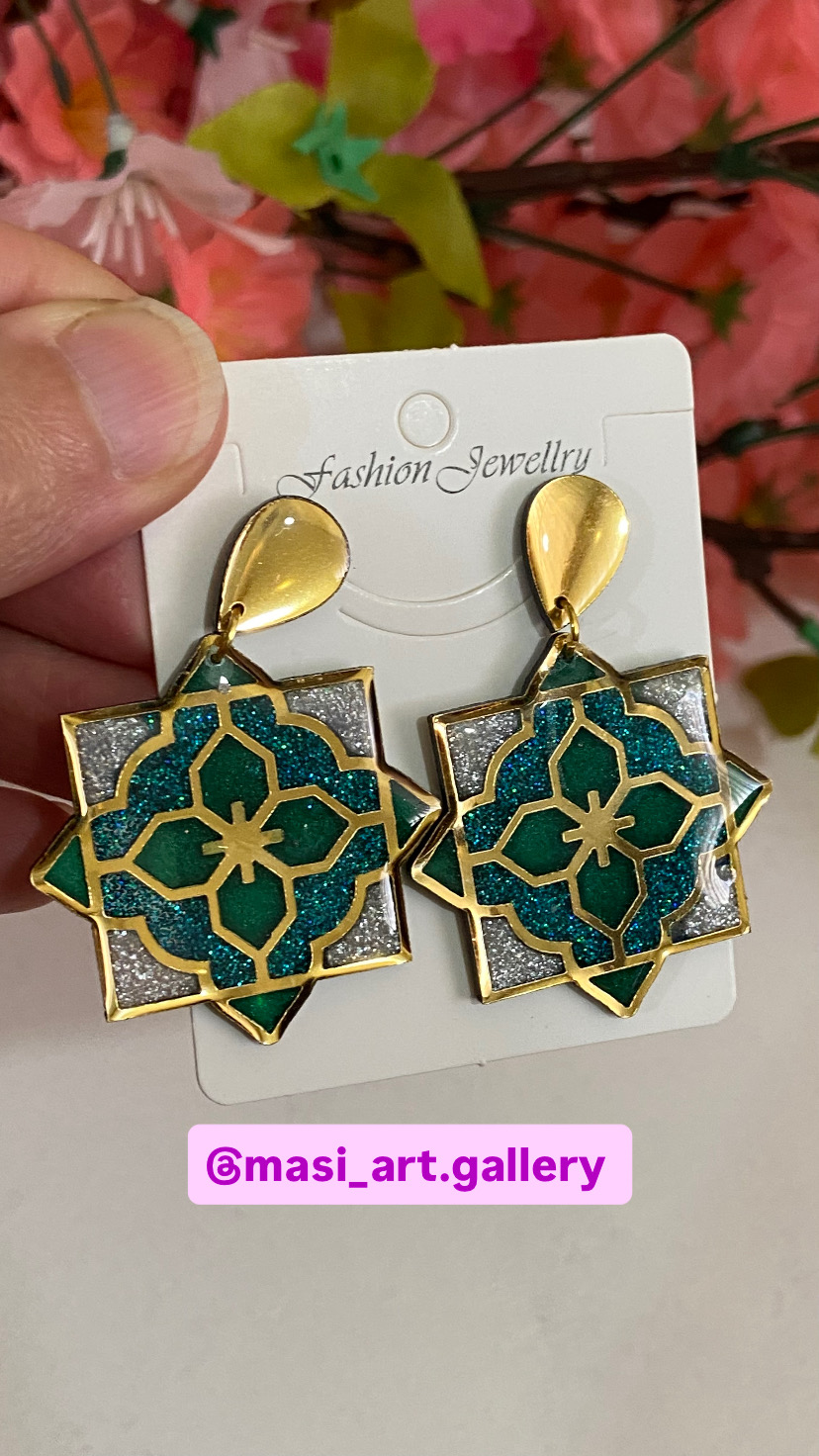 گوشواره رزینی کد ۸