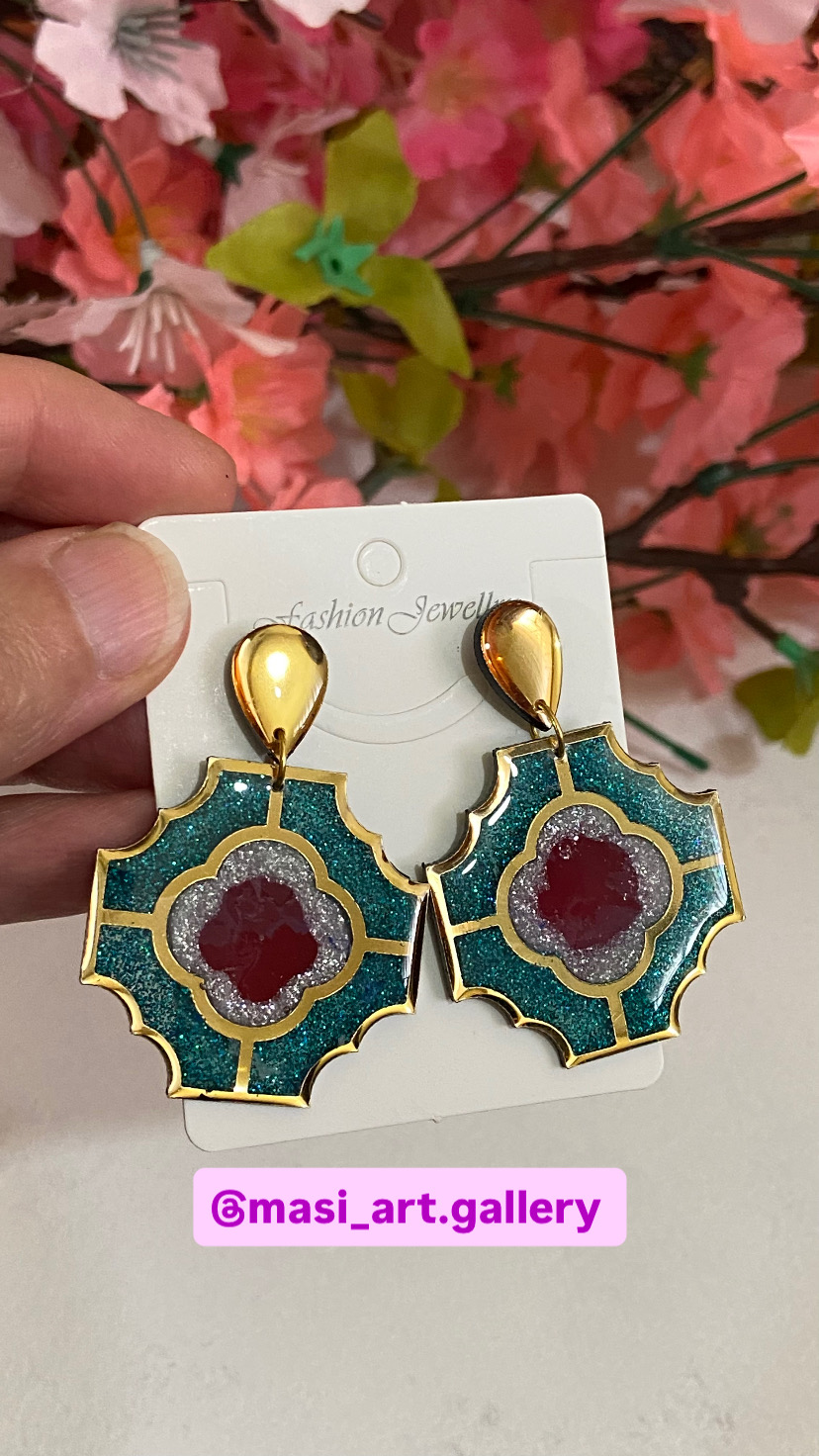 گوشواره رزینی کد ۱۳